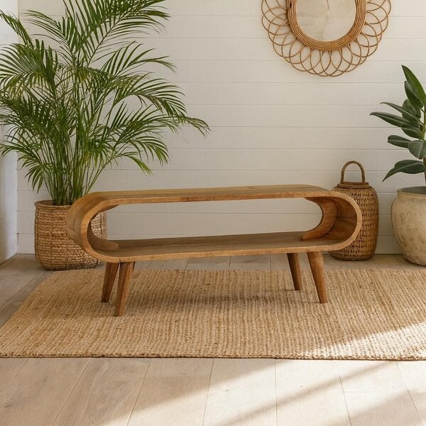 Wyld Haus Porquerolles Nordic Oak Mango Wood Open Coffee Table