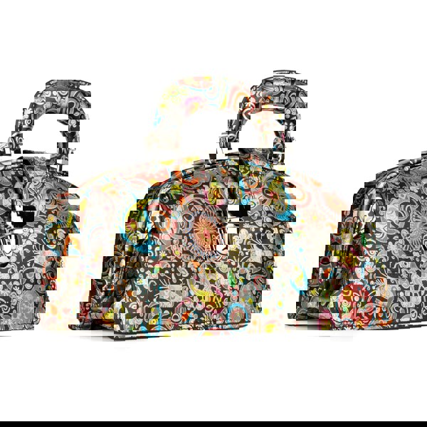 Embassy London Gazelle - Navy & Pink - Women’s leather top handle & crossbody bag