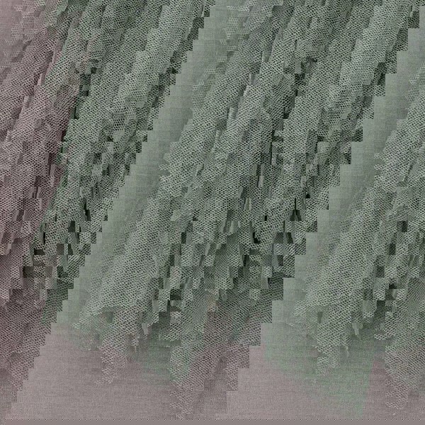 ruffles in sage green tulle