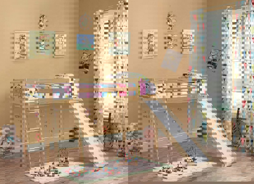 Comfy Living Practical 3ft Wooden Mid Sleeper Bed - A Stylish and Space-Efficient Choice for Your Child’s Bedroom