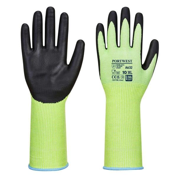 Cut D13 Nitrile Green Long Cuff Glove - Hi-Vis Trousers