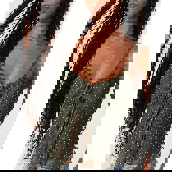 Pink Vanilla Polka Dot Butterfly Cami Top