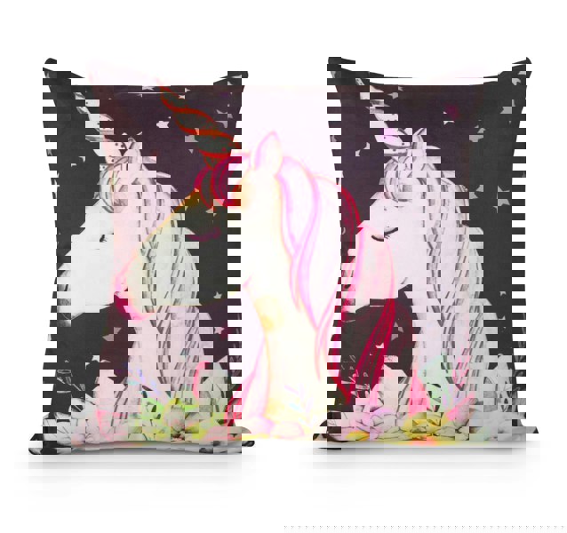 Velosso Colourful Unicorn Printed Cushion - 43cm x 43cm