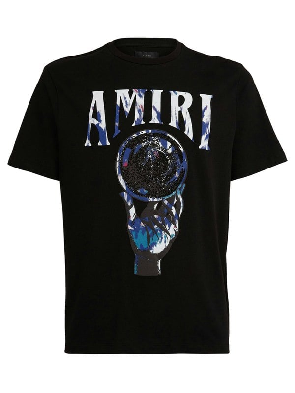 Amiri Crystal Ball Tee – Black