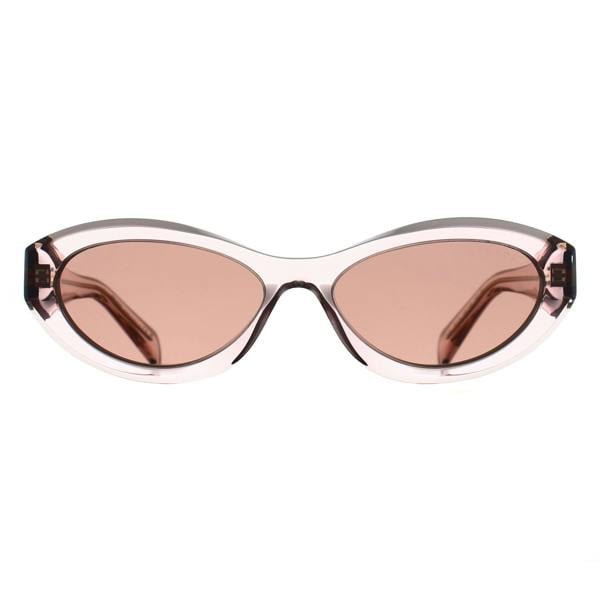 Prada Sunglasses PR26ZS 19Q10D Transparent Peach Light Brown