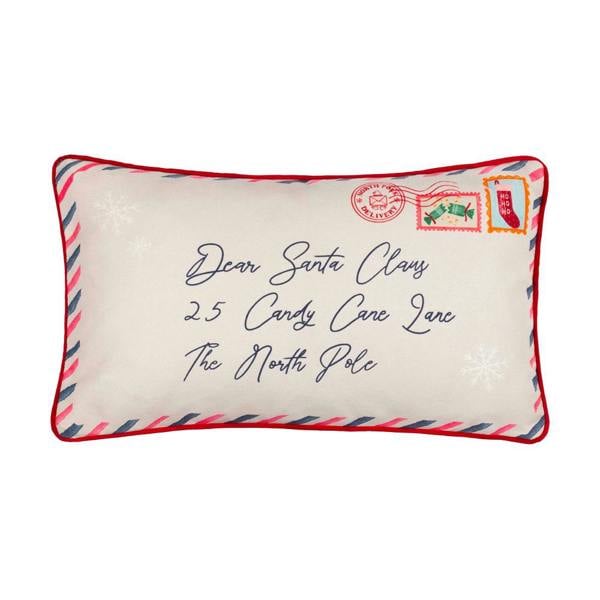 Furn Dear Santa Reversible Printed Christmas Cushion Cover - Multicoloured - 