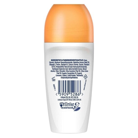 Dove Roll On Go Fresh Passion Fruit 72H Lasting Women's Antiperspirant 50ml,18pk
