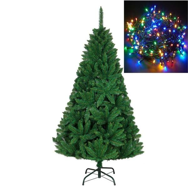 4ft to 12ft Green Artificial Imperial Pine Christmas Tree with Hinged Branches and Metal Stand image 5