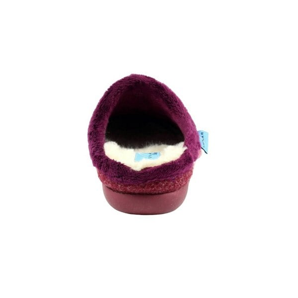 Lunar Women's Juniper Snowflake Slippers - Burgundy