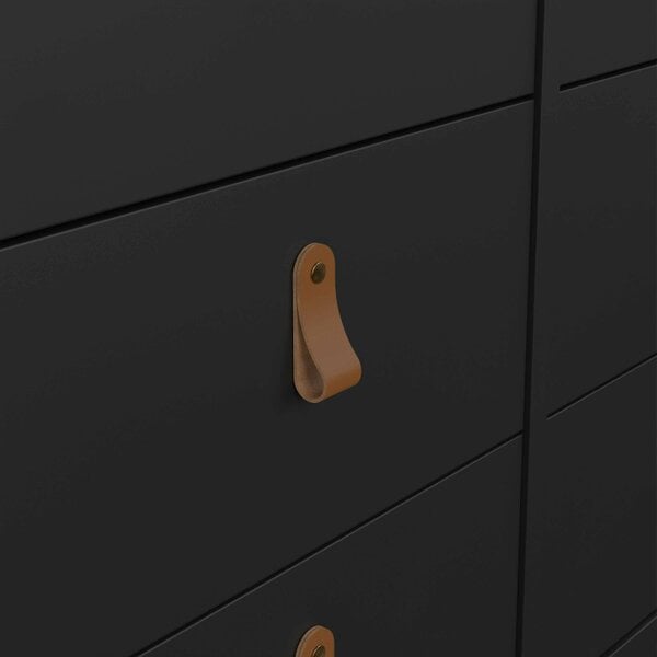 Wyld Haus Wildberry Matt Black Double Dresser 8 Drawers