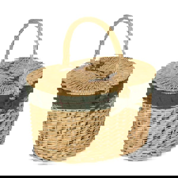 Wicker Picnic Baket with Lining
