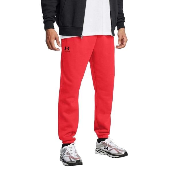 Under Armour Mens Essential Fleece Joggers - Red - 