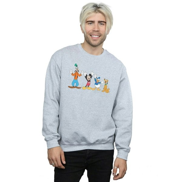 Disney Mens Mickey Mouse Friends Sweatshirt - Sports Grey