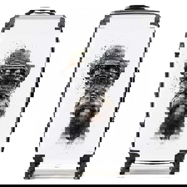 Warren Reed Miniature Schnauzer Dog Splashart Suitcase