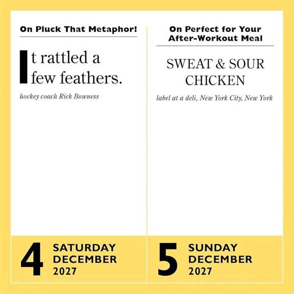 365 Stupidest Things Ever Said Desk Calendar 2027, Desk Calendars, Day To View, History & Literature, Gift