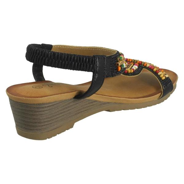 Savannah Ladies Savannah Wedge Heeled Sandals F12125