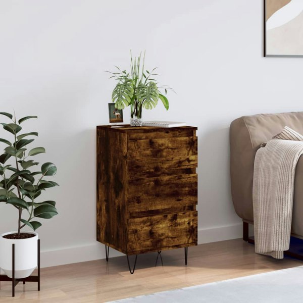 Berkfield Sideboard Smoked Oak 40x35x70 cm Engineered Wood