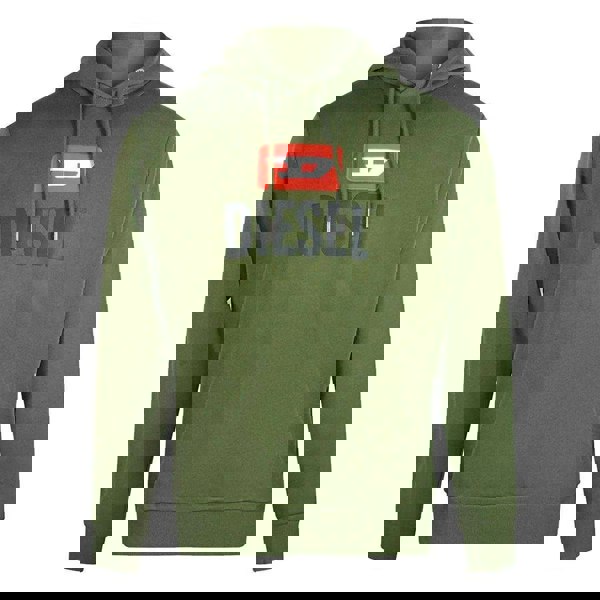 Diesel Mens Logo Hoodie - Green