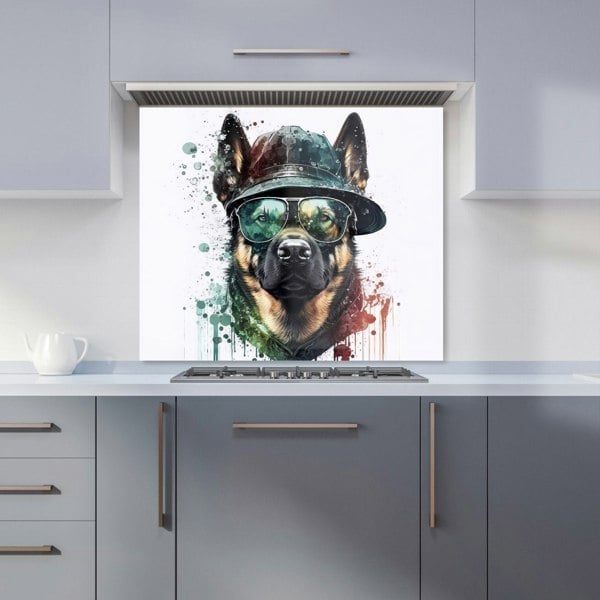 Warren Reed - Designer German Shepherd Splashart Kitchen Splashback