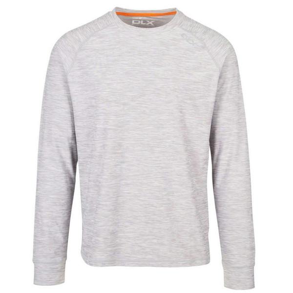 Trespass Mens Callum DLX Long-Sleeved T-Shirt - Platinum Marl - 