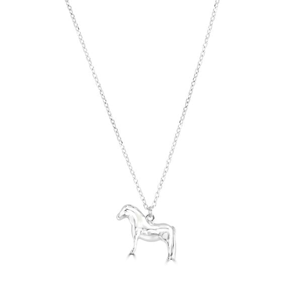 Pony Silver Necklace - Personalised - MYLEE London