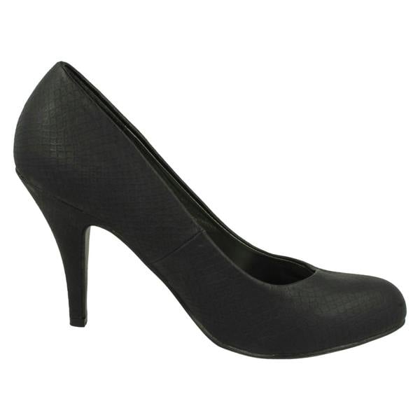 Spot On Ladies Spot On High Heel Court Shoe