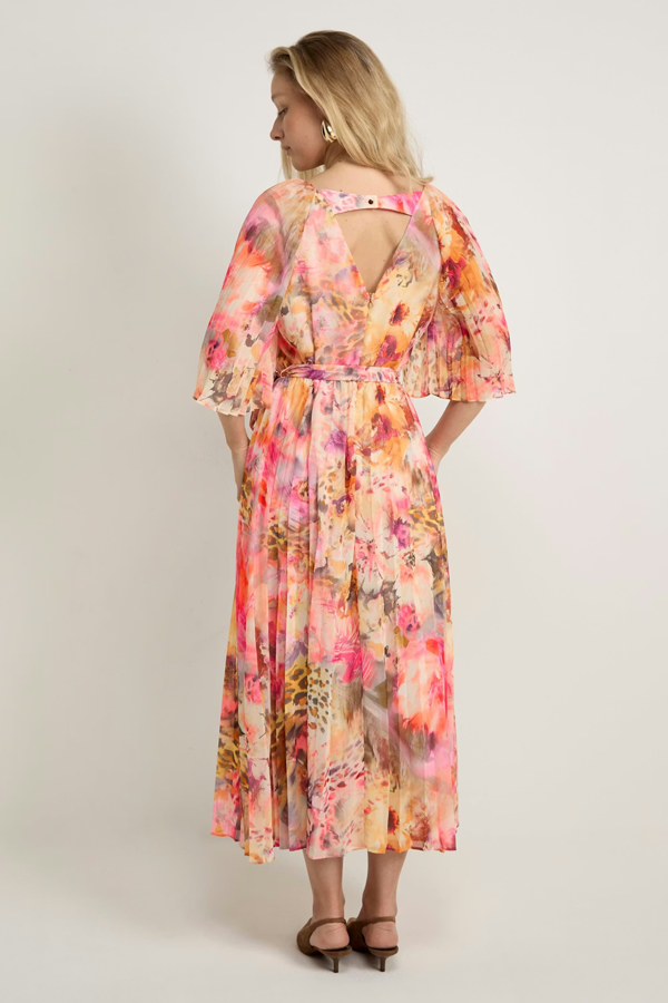 GWD Delphine Floral Print Midi Dress