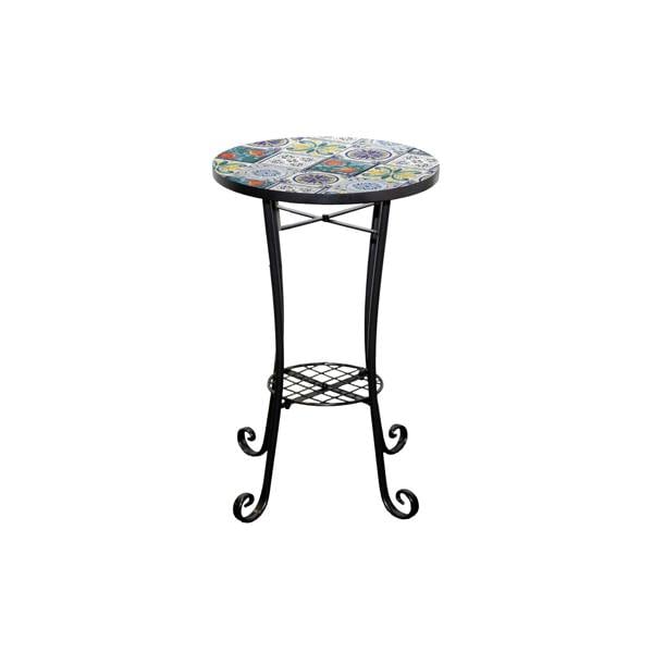 35cm Lisbon Mosaic Plant Stand/Side Table image 1
