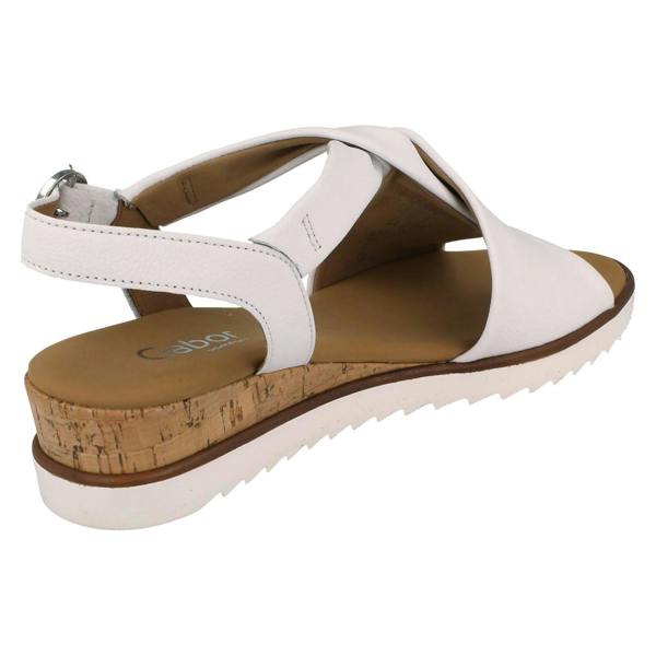 Gabor Ladies Gabor Wedge Open Toe Sandals With Buckle Fastening 62.751