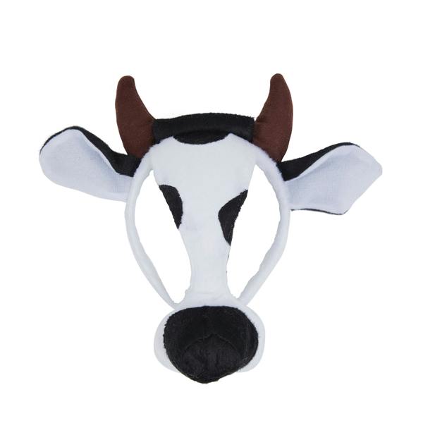 Bristol Novelty Unisex Adults Cow Mask - White/Black - 