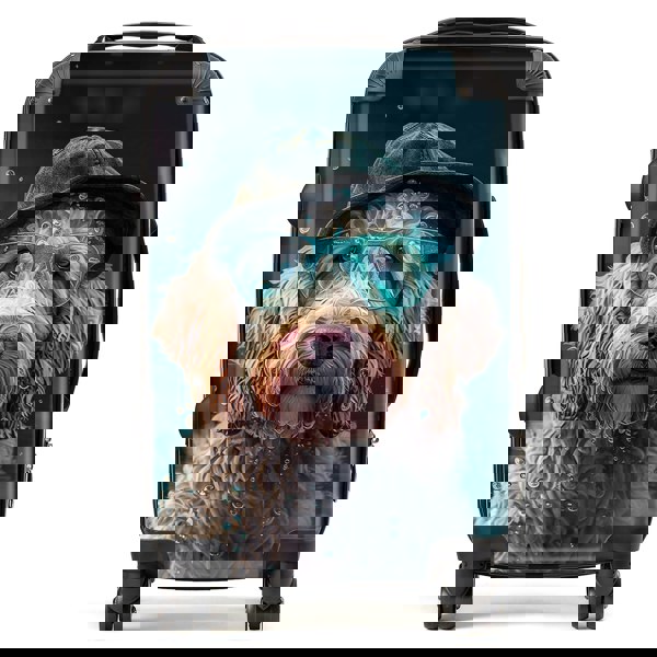 Warren Reed Labradoodle Dog Splashart Suitcase
