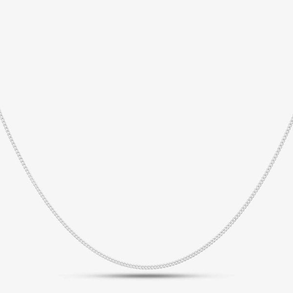 T. H. Baker Sterling Silver Open Curb Chain Necklace 8.13.0033