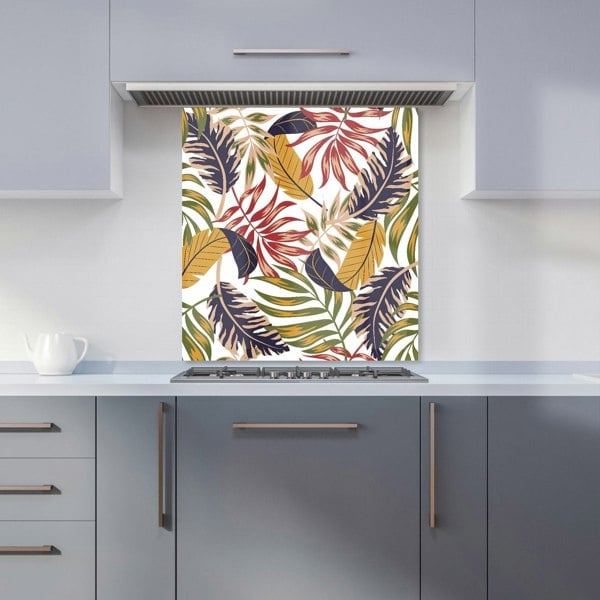 Warren Reed - Designer Hawaiian Style Jungle Leaves Kitchen Splashback