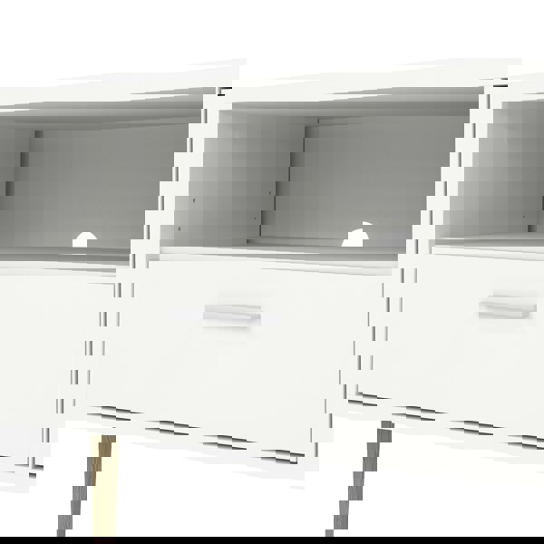 Furniture To Go Media TV Unit with 2 Doors 1 Drawer in White