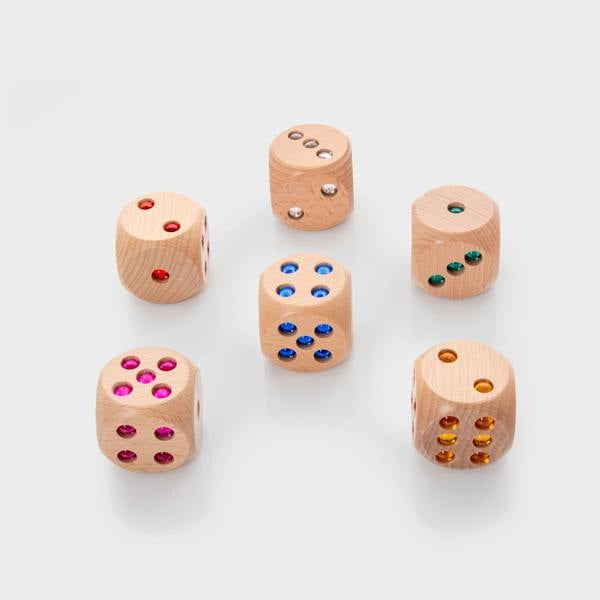 tickit Wooden Jewel Dice
