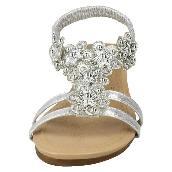 Savannah Ladies Savannah Mid Wedge Slingback Sandals