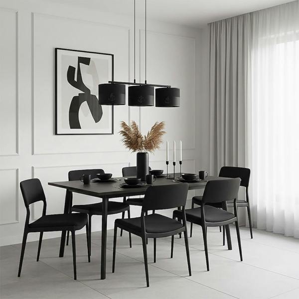 Emibig KARBON Pendant Lamp 3 x E27 Black