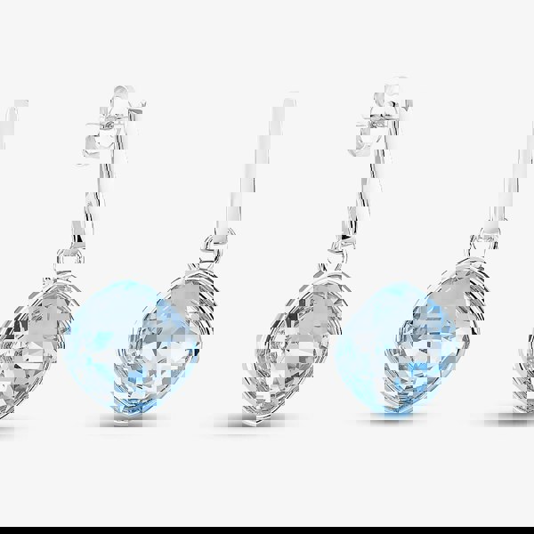 T. H. Baker Sterling Silver Blue Sapphire Dropper Earrings E6478T