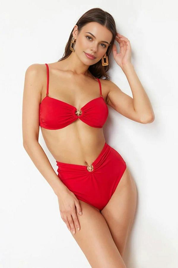 WOVCOR Regular High Waist Bikini Bottom with Accessories