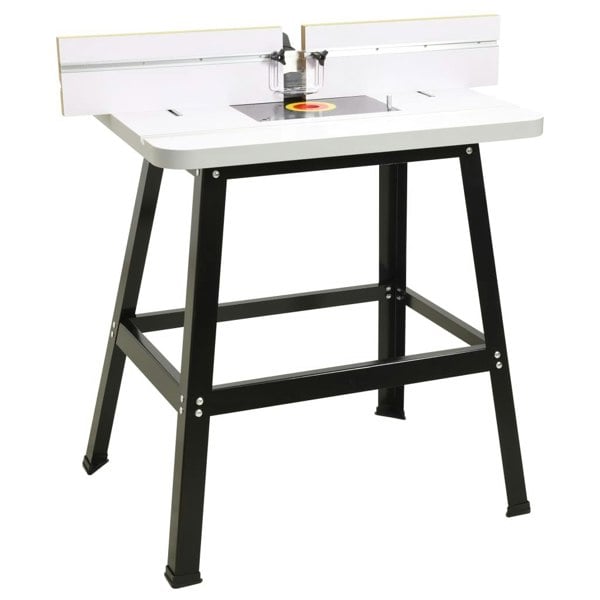 Berkfield Router Table Steel and MDF 81x61x88 cm