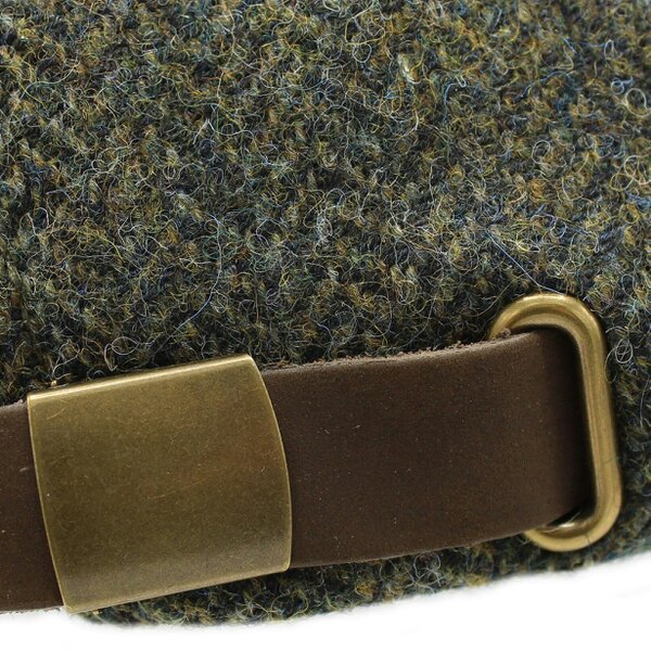 Heather Hats & Accessories British Wool Tweed Baseball Cap, Cotton Lining, Outdoor Wear, Pine Olive