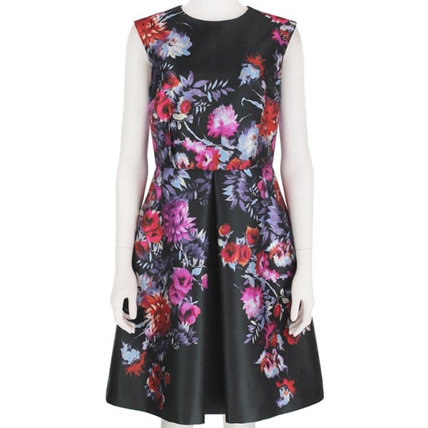 An elegant floral-print dress by Giambattista Valli
