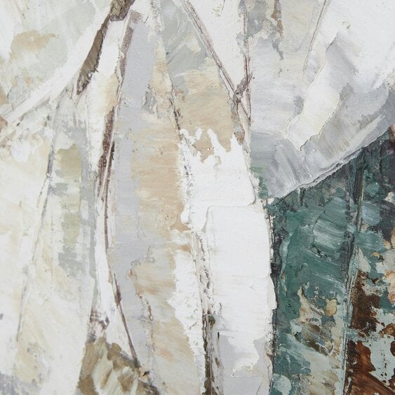 Wyld Haus Gacilly Scandi Downward Leaf Framed Painting On Canvas