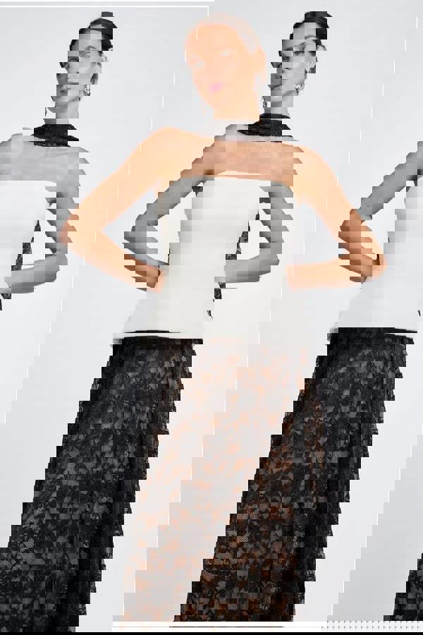 Floral Lace Scarf AC03