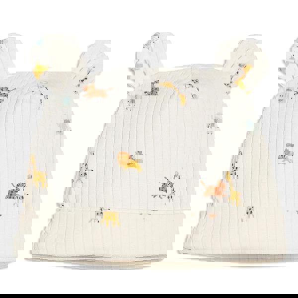 Mini Cuddles Baby Unisex Animal Print 3pc Essentials Gift Set, Multicolour