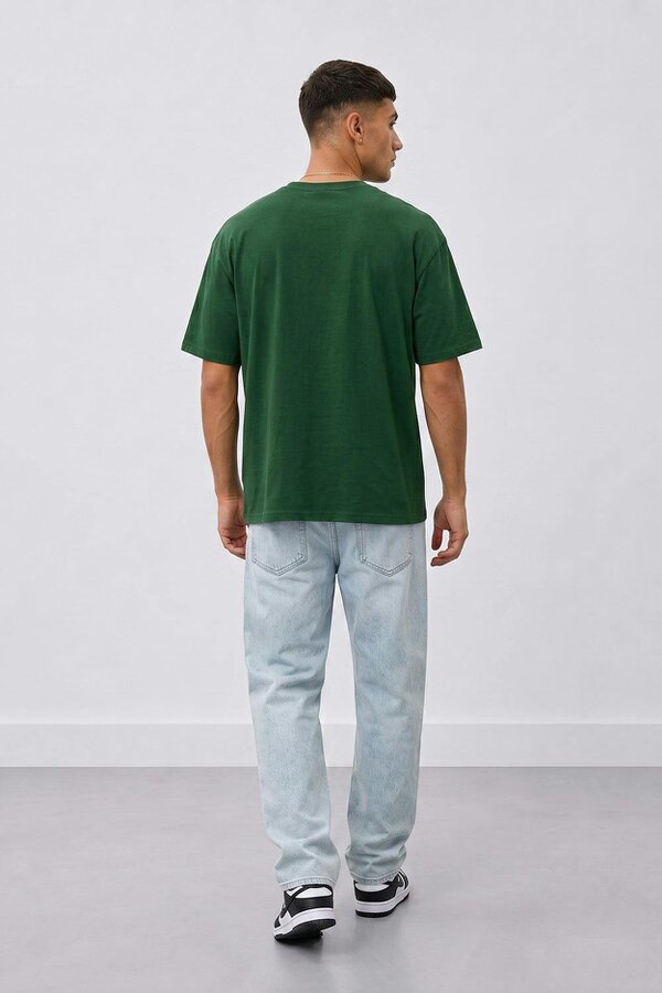 London Attitude Oversized Heavyweight Vintage Racing T-Shirt