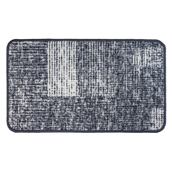 JVL Fiora Machine Washable Indoor Mat - 44 x 75cm - Muted Matrix