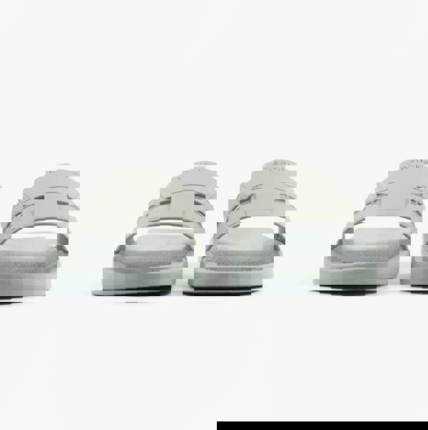 Calvin Klein POOL SLIDE DOUBLE T Mens Sliders Granite Road