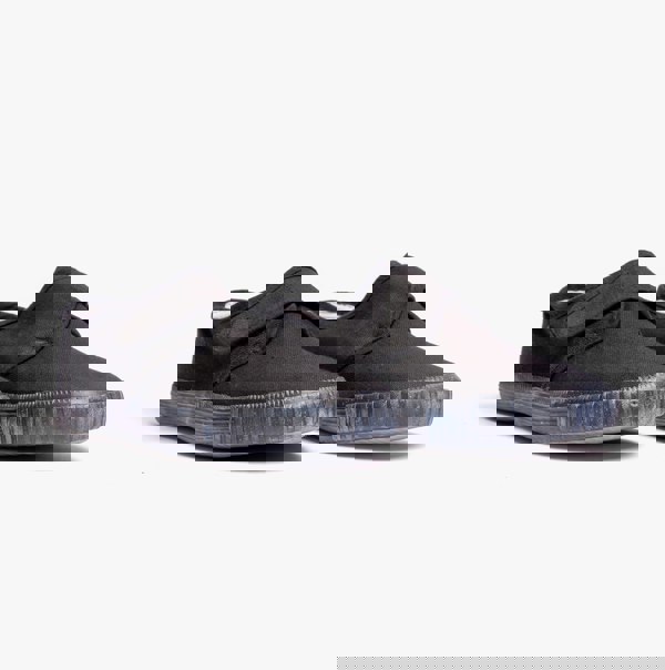 DEK RILEY Black Canvas Unisex Kids Touch Fastening Plimsoll