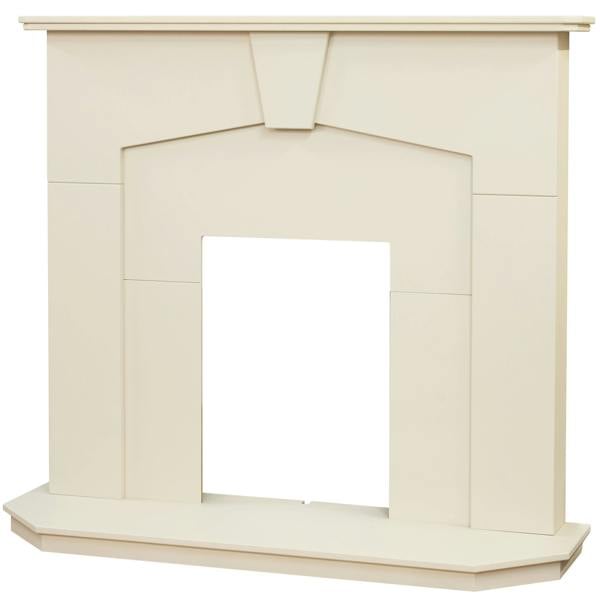 Adam Abbey Fireplace in Stone Effect, 48 Inch